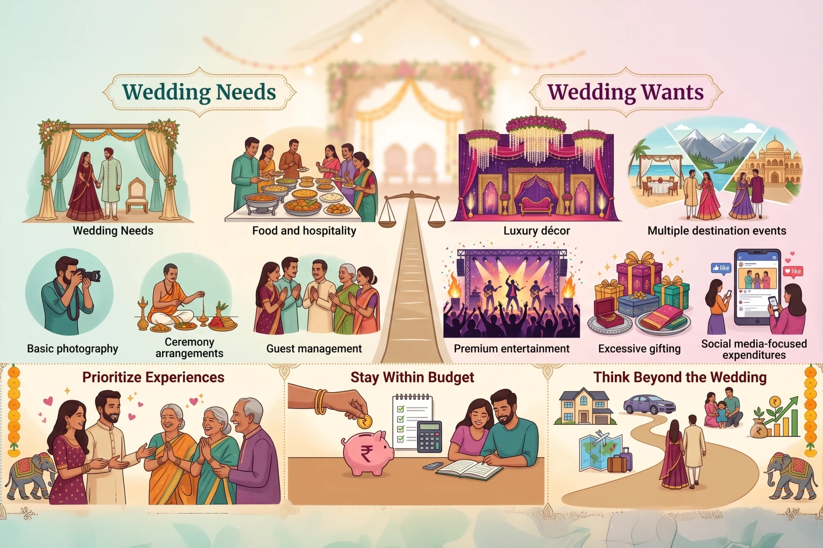 Wedding Expenses – Understanding Needs vs Wants